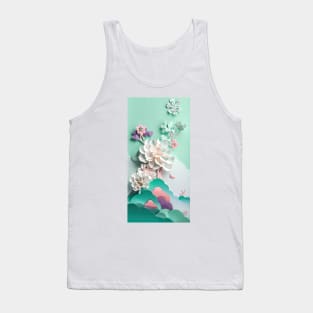 Ethereal Paper Flowers Tank Top
